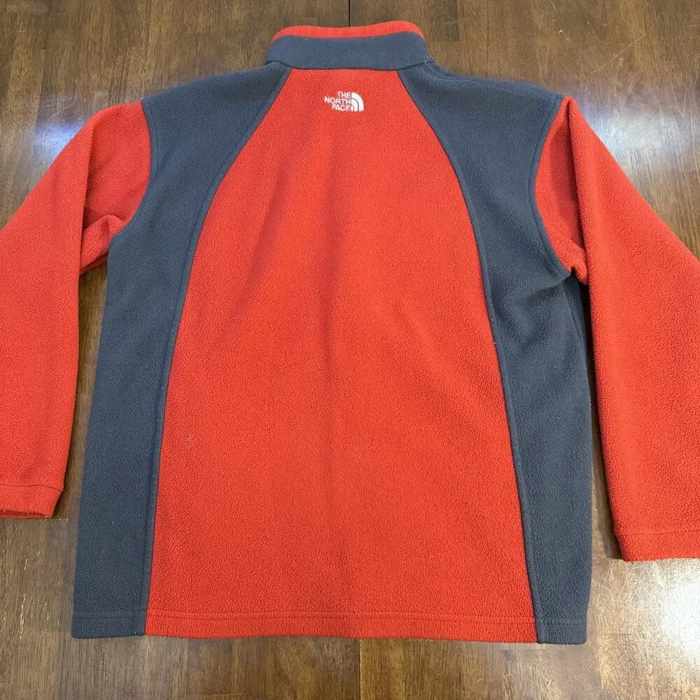 The North Face Fleece‎ Jacket Boys XL Long Sleeve Full Zip Red Pockets